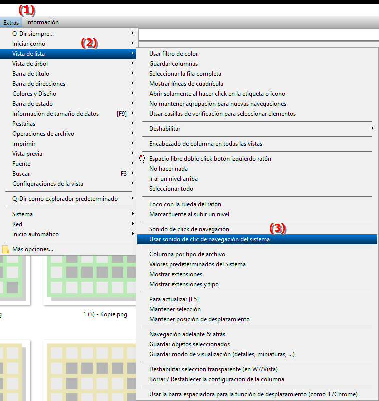 Cómo utilizar el sonido de clic de navegación del sistema en el Explorador de archivos